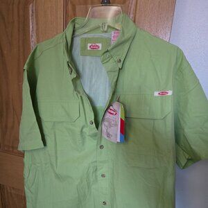 Berkley Short Sleeve Button Down Shirt XL (2 shirts in Green) NWT